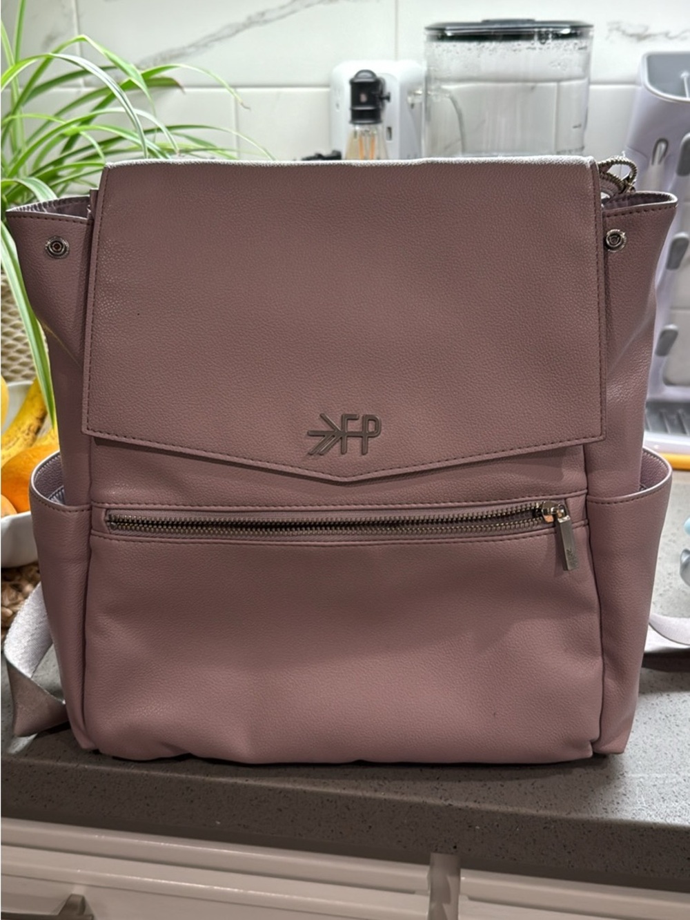 Freshly Picked Mauve Pink Interior Nylon Backpack